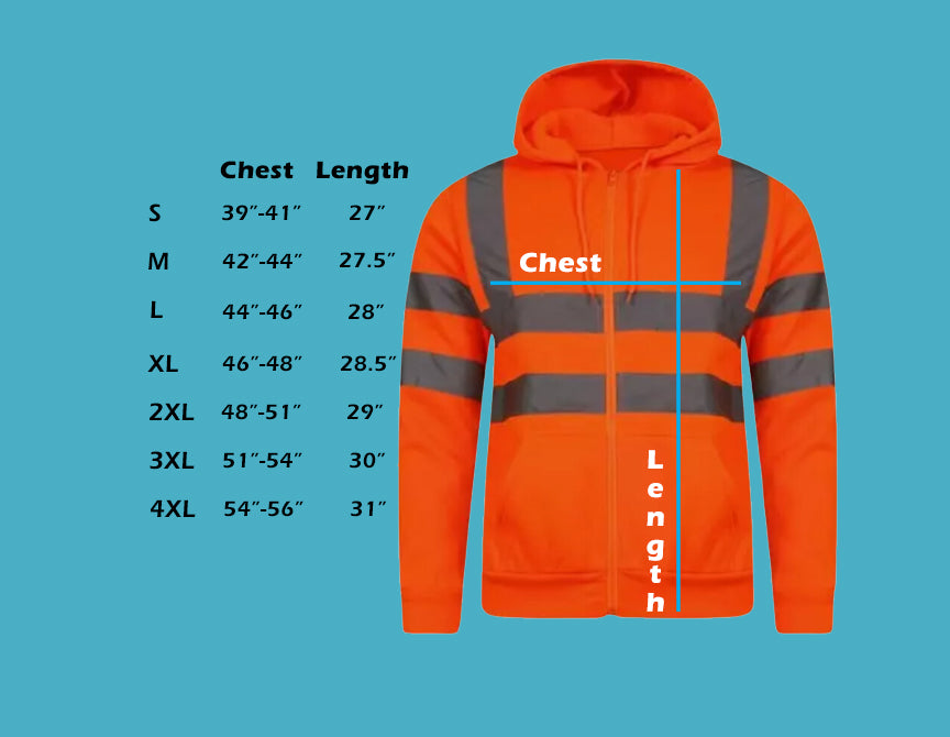 HXM SafeGlow Zip Work Hoodie