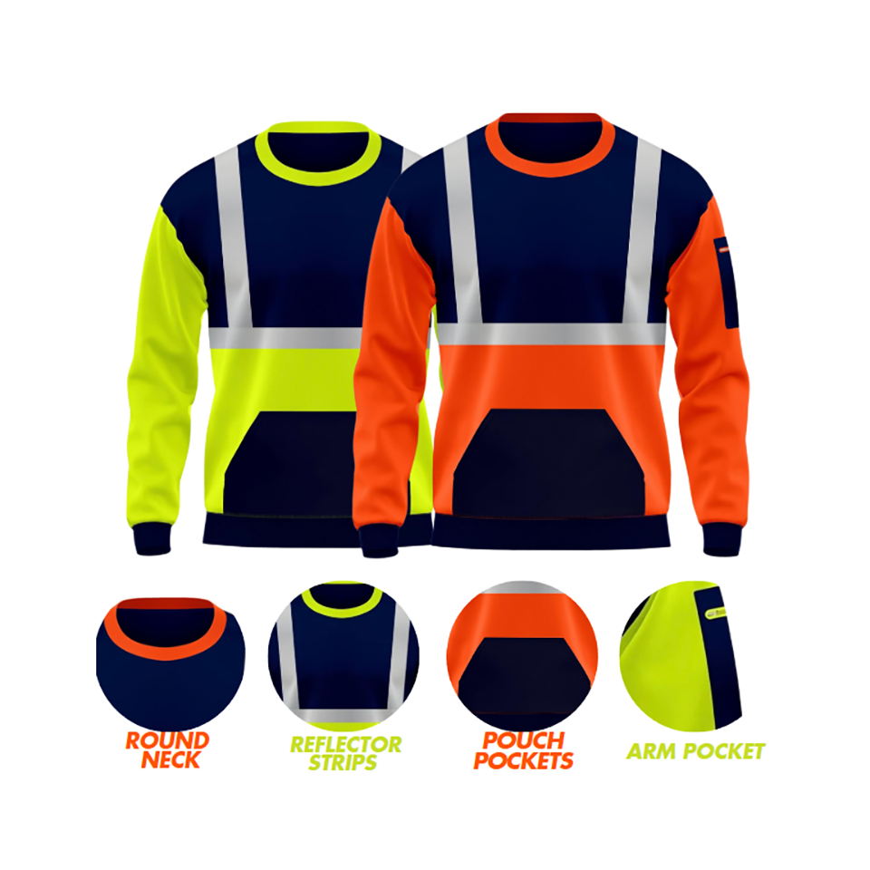 HXM NovaGuard Reflective Crew Sweatshirt