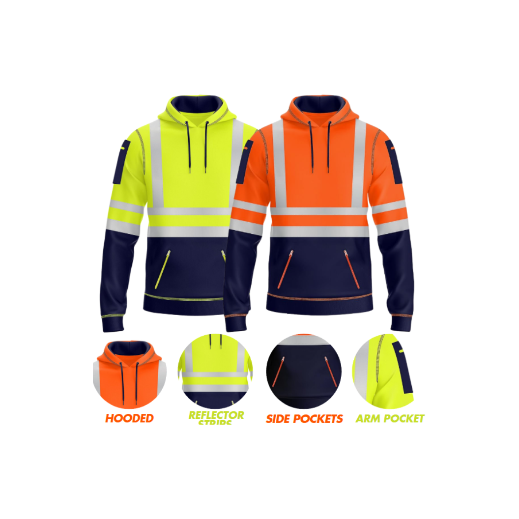 HXM SignalFlare Safety Zip Hoodie