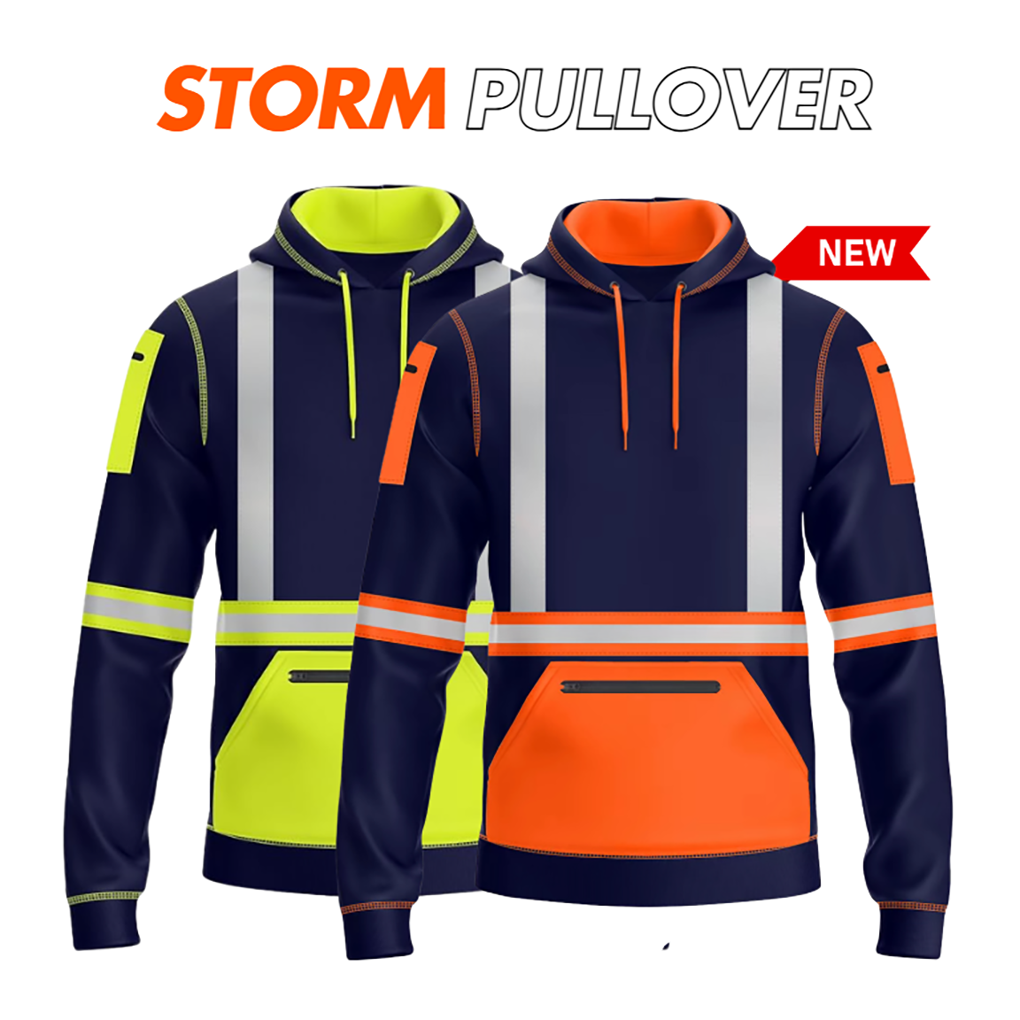 HXM NightPulse Hi-Vis Pullover Hoodie