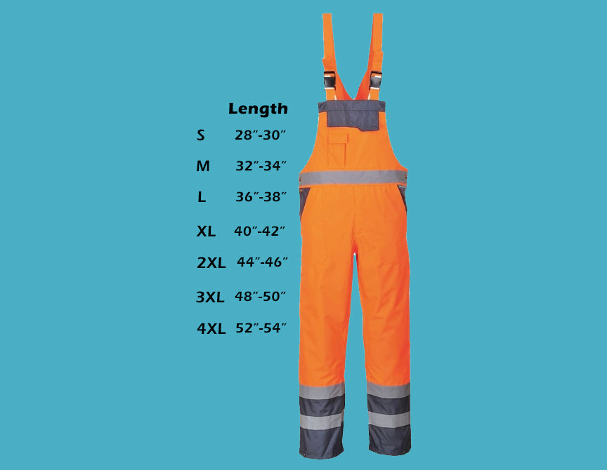 HXM SiteShield Reflective Work Bib Overalls