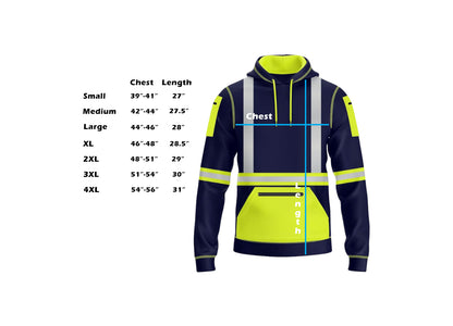 HXM NightPulse Hi-Vis Pullover Hoodie