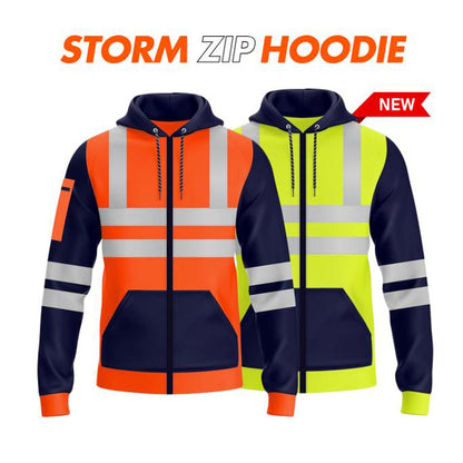 HXM DayStrike Reflective Work Zip Hoodie