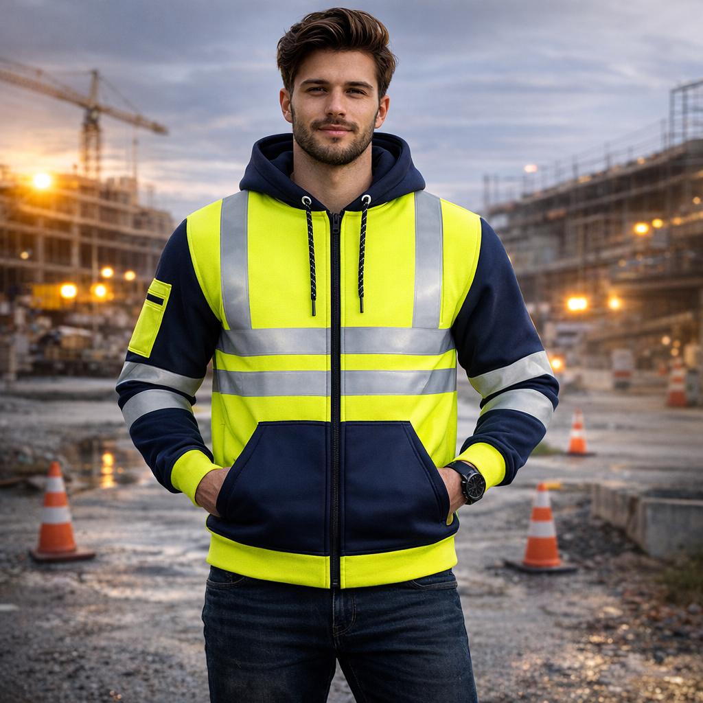 HXM DayStrike Reflective Work Zip Hoodie