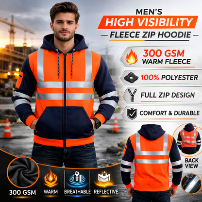 HXM DayStrike Reflective Work Zip Hoodie