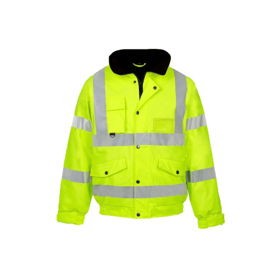 Picture of High Visibility Reflective  Bomber Jacket Coat, Water Resistant, Weatherproof Coverage, Menswear
