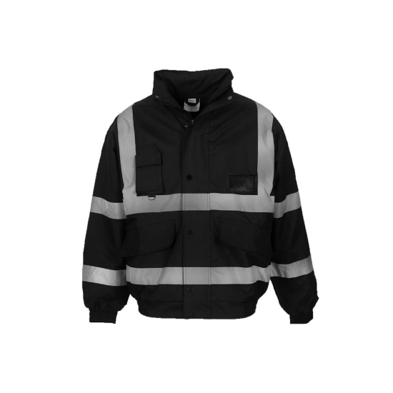 Picture of High Visibility Reflective  Bomber Jacket Coat, Water Resistant, Weatherproof Coverage, Menswear
