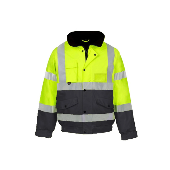Picture of High Visibility Reflective  Bomber Jacket Coat, Water Resistant, Weatherproof Coverage, Menswear