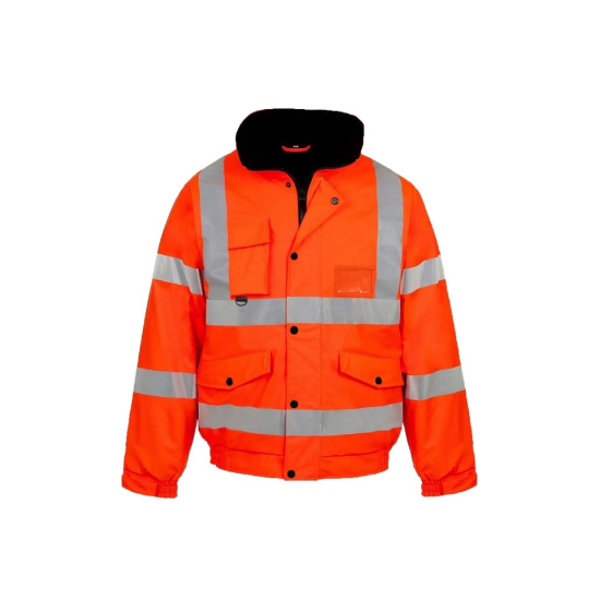 Picture of High Visibility Reflective  Bomber Jacket Coat, Water Resistant, Weatherproof Coverage, Menswear