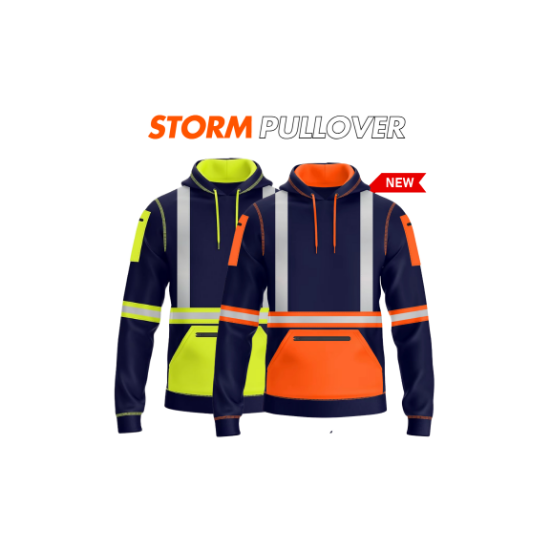 Picture of Reflective Pullover Zipped Hoodie