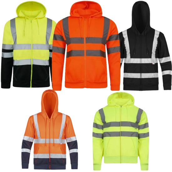 Picture of Reflective Zip Hoodie - 100% Polyester - 300 GSM