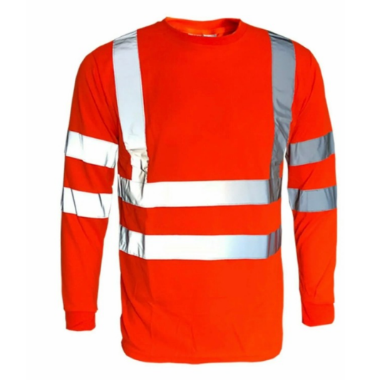 Picture of High Visibility Reflective Men's Long Sleeve Crew Neck Sweat Shirt - Comfortable and Versatile