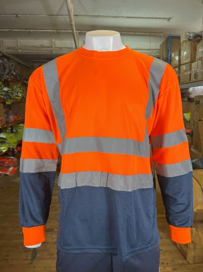 Picture of High Visibility Reflective Men's Long Sleeve Crew Neck Sweat Shirt - Comfortable and Versatile
