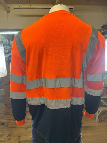 Picture of High Visibility Reflective Men's Long Sleeve Crew Neck Sweat Shirt - Comfortable and Versatile