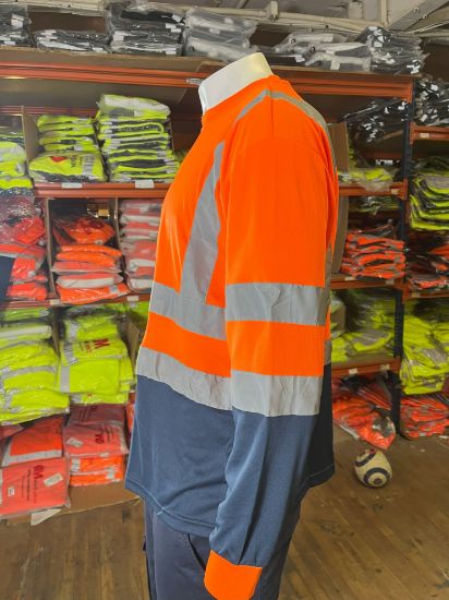 Picture of High Visibility Reflective Men's Long Sleeve Crew Neck Sweat Shirt - Comfortable and Versatile