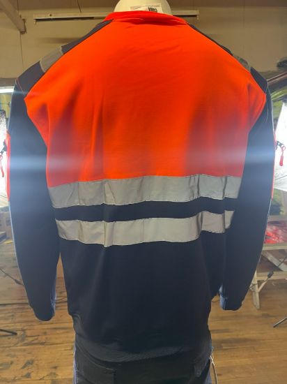 Picture of High Visibility Reflective Sweatshirt Menswear Round Neck SportsWear Fleece Jumper