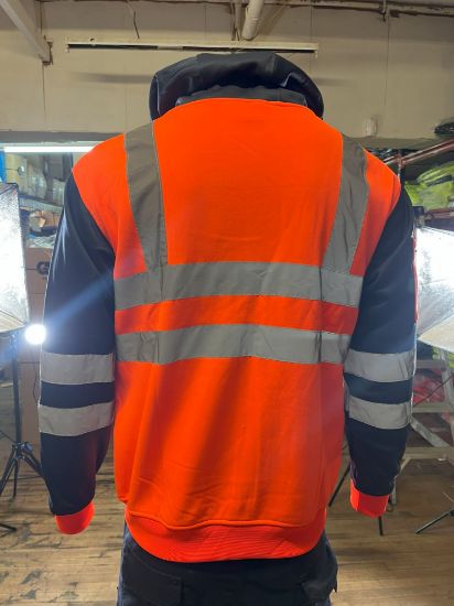 Picture of High Visibility Reflective Zip Hoodie Menswear Fleece Storm Range Multi-functional