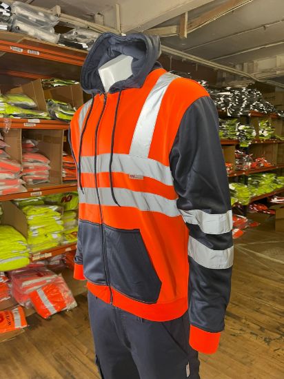 Picture of High Visibility Reflective Zip Hoodie Menswear Fleece Storm Range Multi-functional