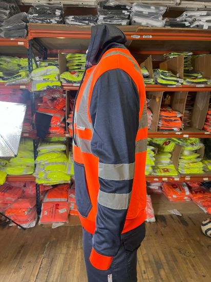 Picture of High Visibility Reflective Zip Hoodie Menswear Fleece Storm Range Multi-functional