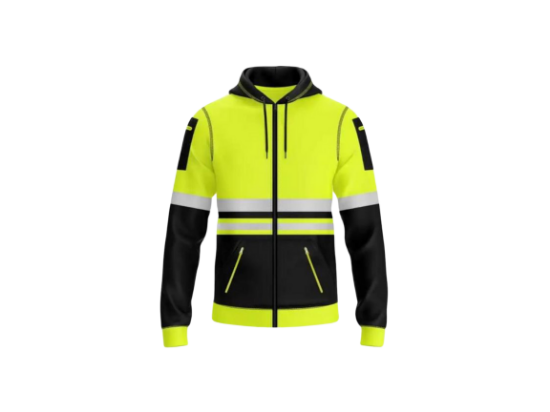 Picture of High Visibility Reflective Zip Hoodie Menswear Fleece Storm Range Multi-functional