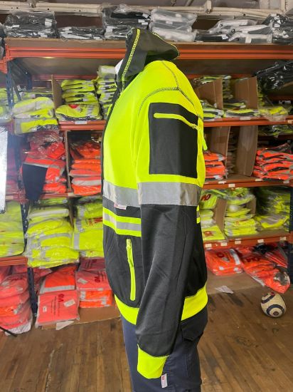 Picture of High Visibility Reflective Zip Hoodie Menswear Fleece Storm Range Multi-functional
