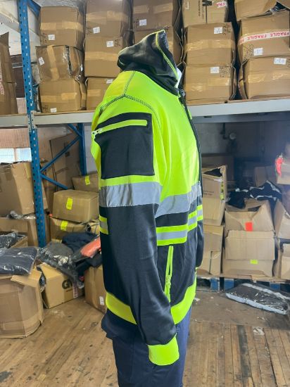 Picture of High Visibility Reflective Zip Hoodie Menswear Fleece Storm Range Multi-functional