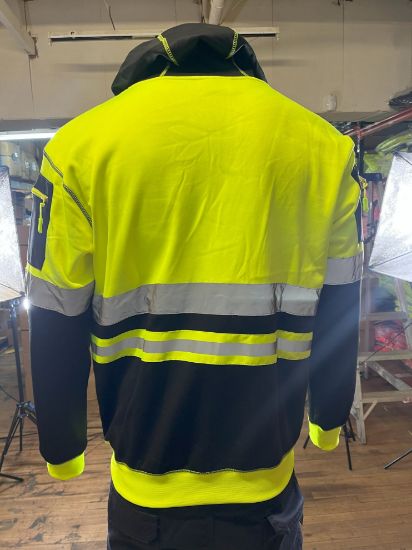 Picture of High Visibility Reflective Zip Hoodie Menswear Fleece Storm Range Multi-functional
